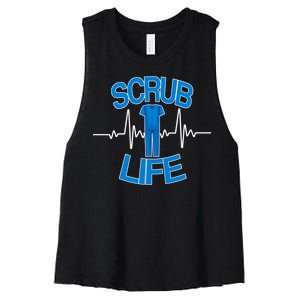 Scrub Life Women's Racerback Cropped Tank