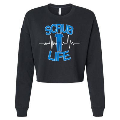 Scrub Life Cropped Pullover Crew