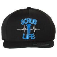 Scrub Life Wool Snapback Cap