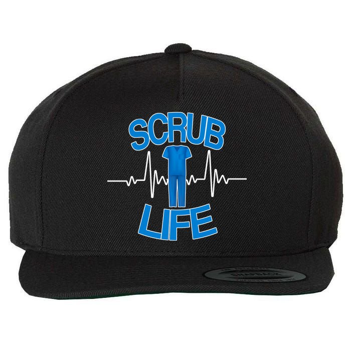 Scrub Life Wool Snapback Cap