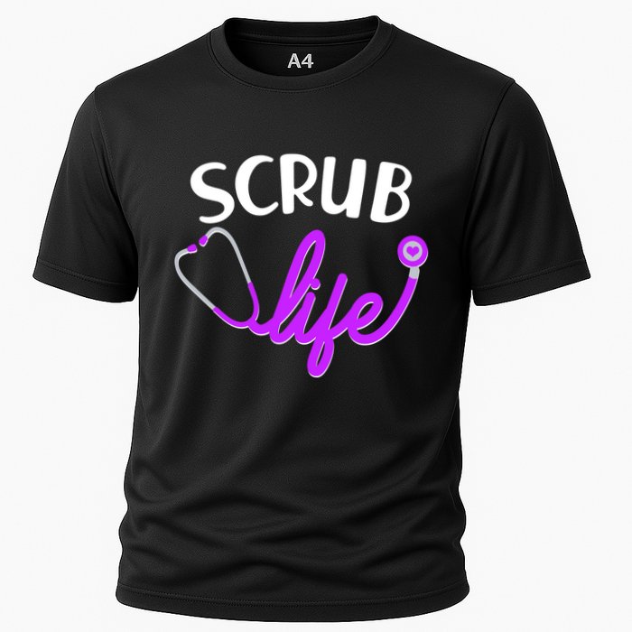 Scrub Life Stethoscope  Cooling Performance Crew T-Shirt