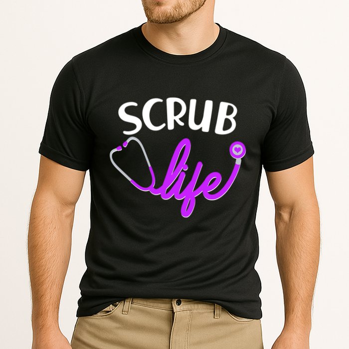 Scrub Life Stethoscope  Cooling Performance Crew T-Shirt