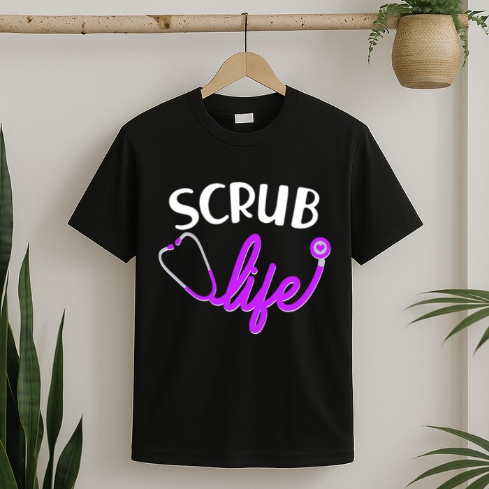 Scrub Life Stethoscope  T-Shirt