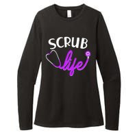 Scrub Life Stethoscope  Womens CVC Long Sleeve Shirt