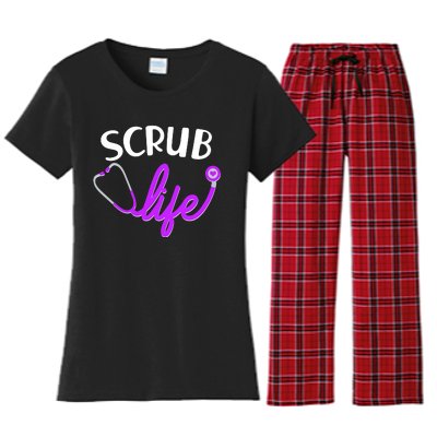 Scrub Life Stethoscope  Women's Flannel Pajama Set