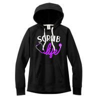 Scrub Life Stethoscope  Women's Fleece Hoodie