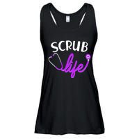 Scrub Life Stethoscope  Ladies Essential Flowy Tank