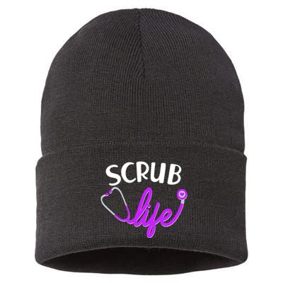 Scrub Life Stethoscope  Sustainable Knit Beanie