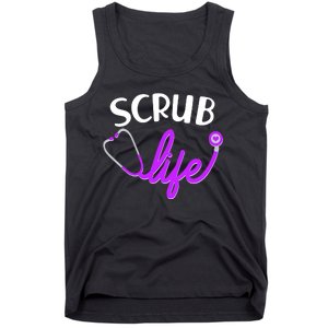 Scrub Life Stethoscope  Tank Top