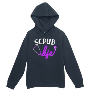 Scrub Life Stethoscope  Urban Pullover Hoodie