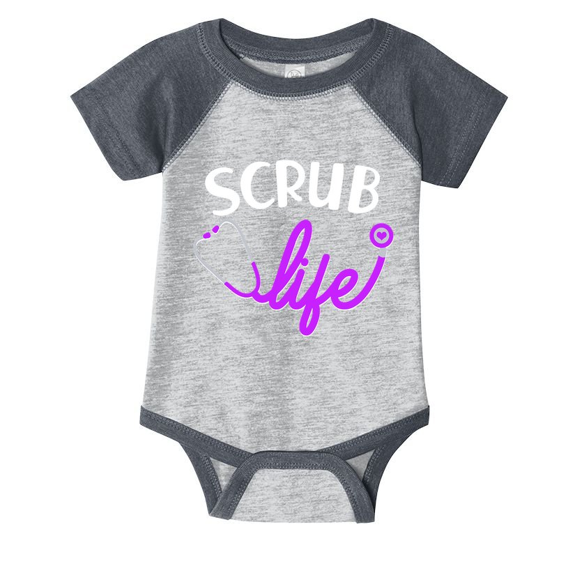 Scrub Life Stethoscope  Infant Baby Jersey Bodysuit