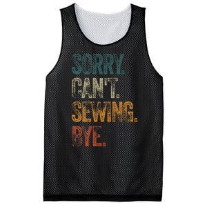 Sorry CanT Sewing Bye S Funny Quilting Lovers Mesh Reversible Basketball Jersey Tank