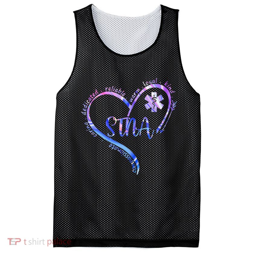 STNA Compassionate State Tested Nursing Assistant NURSE DAY Mesh Reversible Basketball Jersey Tank