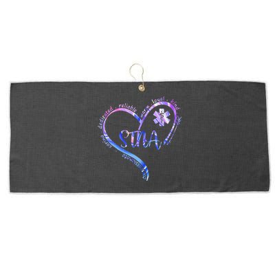 STNA Compassionate State Tested Nursing Assistant NURSE DAY Large Microfiber Waffle Golf Towel