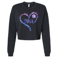STNA Compassionate State Tested Nursing Assistant NURSE DAY Cropped Pullover Crew