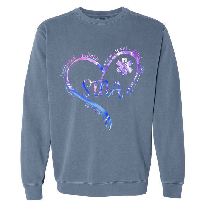 STNA Compassionate State Tested Nursing Assistant NURSE DAY Garment-Dyed Sweatshirt