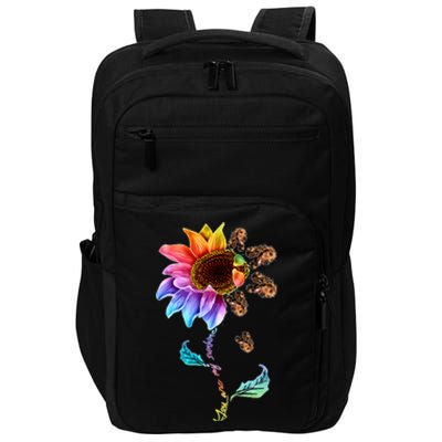 Sunflower Cocker Spaniel Head Funny Dog Long Sleeve Impact Tech Backpack