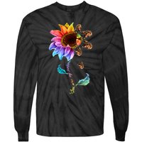 Sunflower Cocker Spaniel Head Funny Dog Long Sleeve Tie-Dye Long Sleeve Shirt