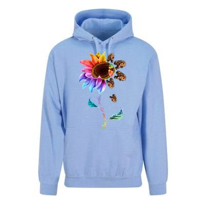 Sunflower Cocker Spaniel Head Funny Dog Long Sleeve Unisex Surf Hoodie