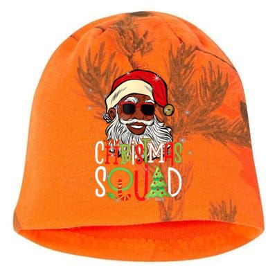 Santa Christmas Squad Black African American Pajamas Kati - Camo Knit Beanie