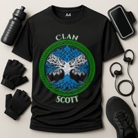 Scott Clan Scottish Family Cooling Performance Crew T-Shirt