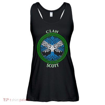 Scott Clan Scottish Family Ladies Essential Flowy Tank