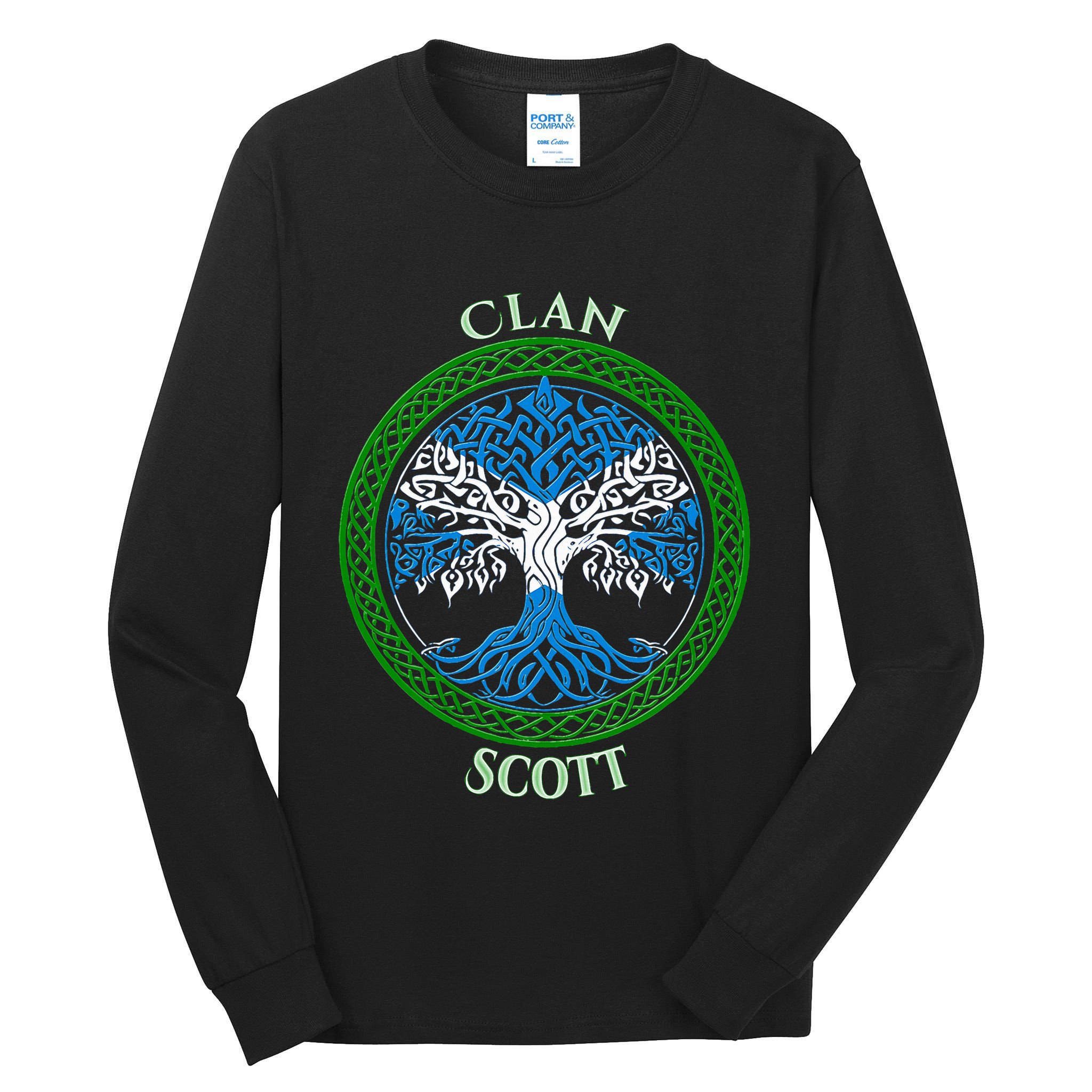 Scott Clan Scottish Family Tall Long Sleeve T-Shirt