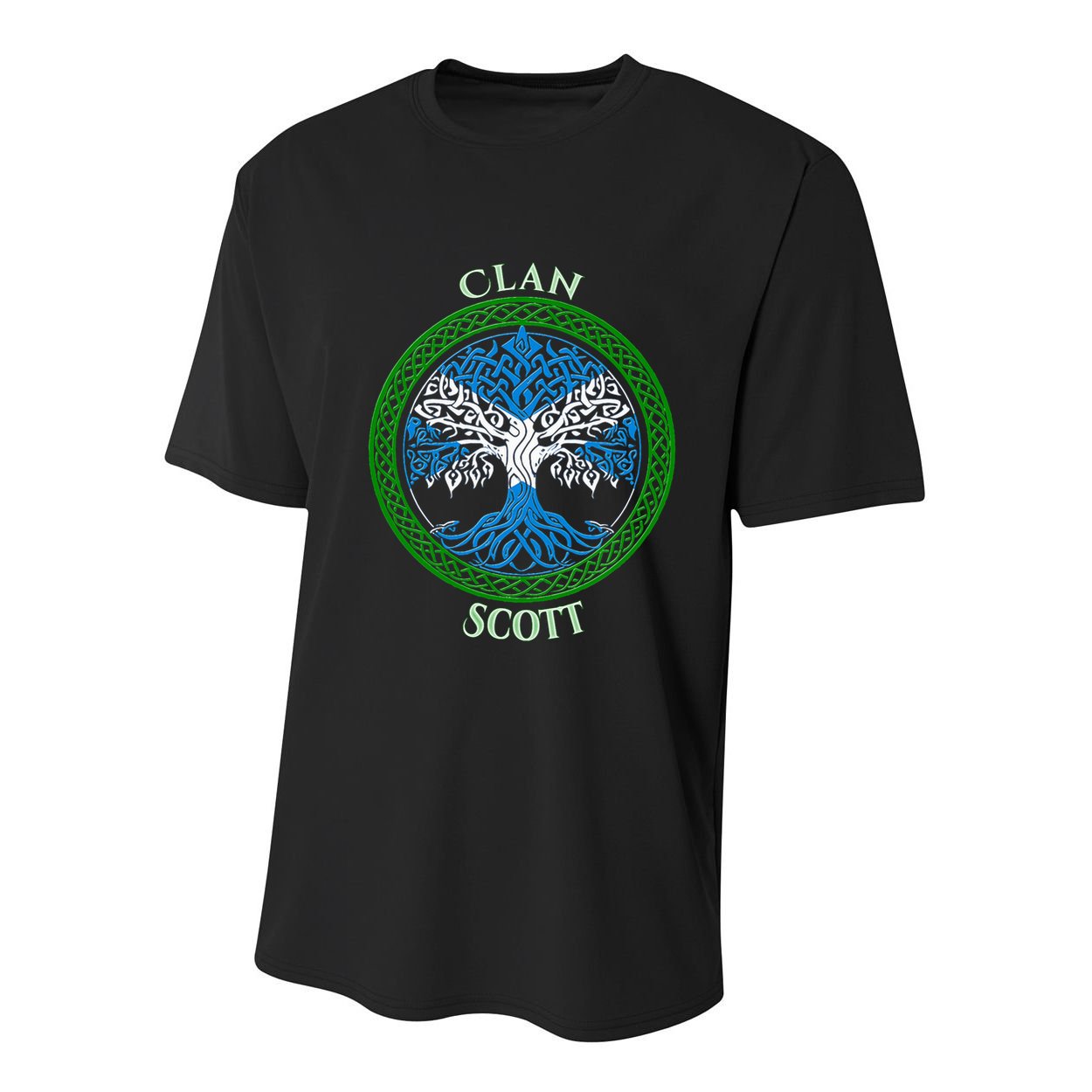 Scott Clan Scottish Family Youth Performance Sprint T-Shirt