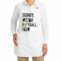Sorry Can't softball Bye Funny softball Player vintage Apron