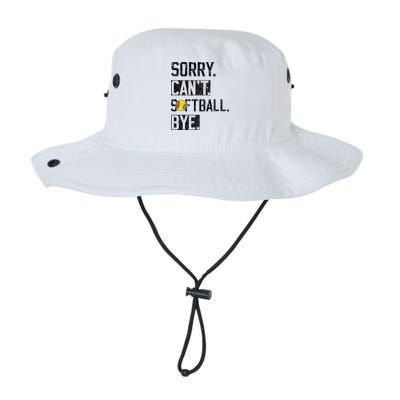 Sorry Can't softball Bye Funny softball Player vintage Bucket Hat