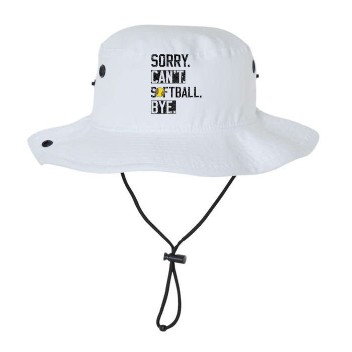 Sorry Can't softball Bye Funny softball Player vintage Bucket Hat