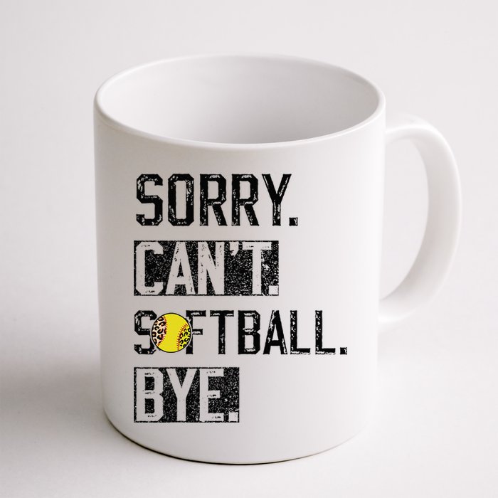Sorry Can't softball Bye Funny softball Player vintage Mug