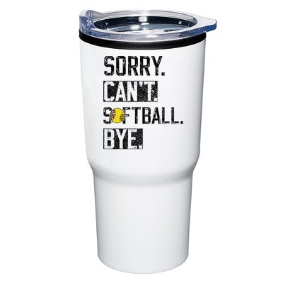 Sorry Can't softball Bye Funny softball Player vintage Tumbler