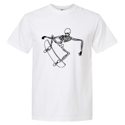 Skateboard Cool Skeleton Skater Birthday Gift Garment-Dyed Heavyweight T-Shirt