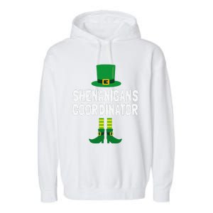 Shenanigans Coordinator St Patricks Day Garment-Dyed Fleece Hoodie