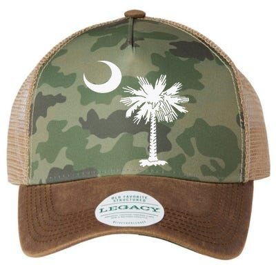South Carolina State Flag Palmetto Tree Crescent Moon Sc Legacy Tie Dye Trucker Hat