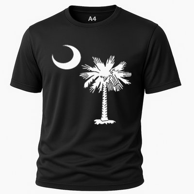 South Carolina State Flag Palmetto Tree Crescent Moon Sc Cooling Performance Crew T-Shirt