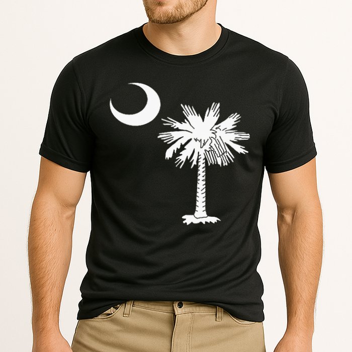 South Carolina State Flag Palmetto Tree Crescent Moon Sc Performance Shirt