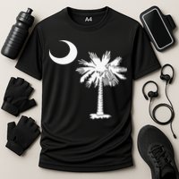 South Carolina State Flag Palmetto Tree Crescent Moon Sc Performance Shirt