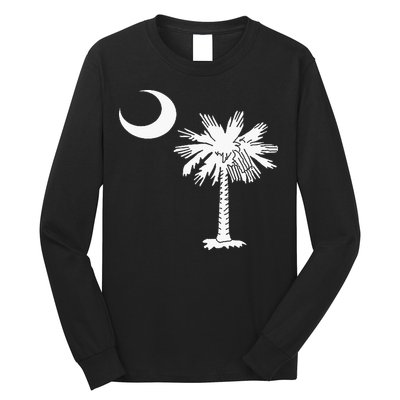 South Carolina State Flag Palmetto Tree Crescent Moon Sc Long Sleeve Shirt