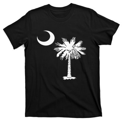 South Carolina State Flag Palmetto Tree Crescent Moon Sc T-Shirt