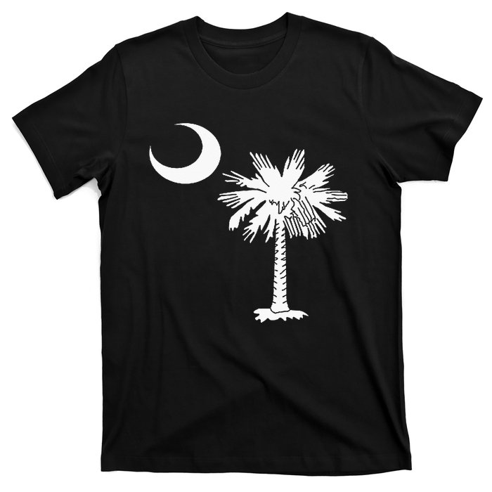 South Carolina State Flag Palmetto Tree Crescent Moon Sc T-Shirt