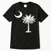 South Carolina State Flag Palmetto Tree Crescent Moon Sc Tall T-Shirt