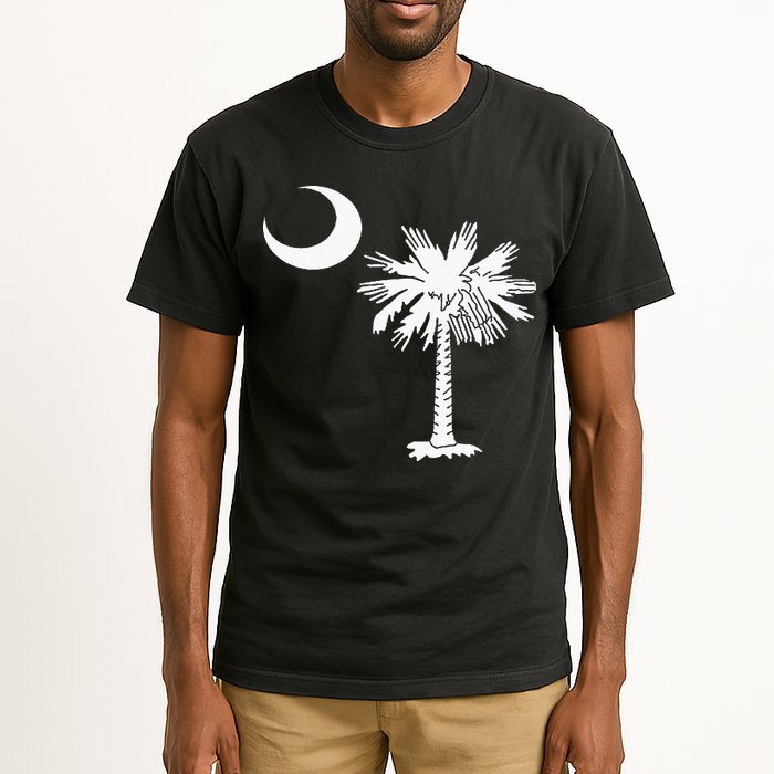 South Carolina State Flag Palmetto Tree Crescent Moon Sc Tall T-Shirt