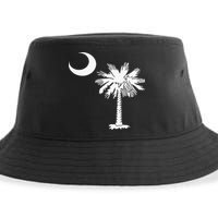 South Carolina State Flag Palmetto Tree Crescent Moon Sc Sustainable Bucket Hat