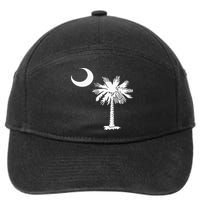 South Carolina State Flag Palmetto Tree Crescent Moon Sc 7-Panel Snapback Hat