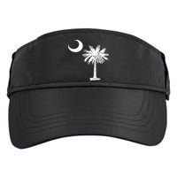 South Carolina State Flag Palmetto Tree Crescent Moon Sc Adult Drive Performance Visor