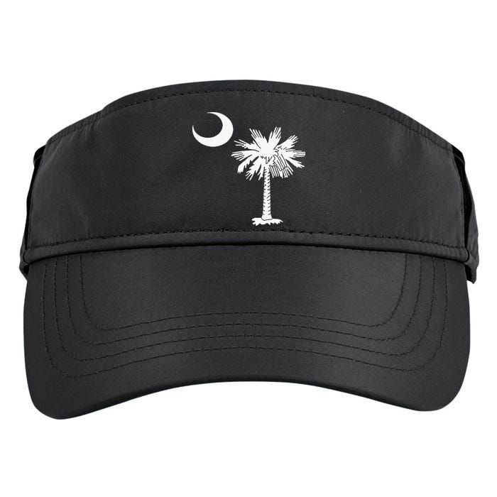 South Carolina State Flag Palmetto Tree Crescent Moon Sc Adult Drive Performance Visor
