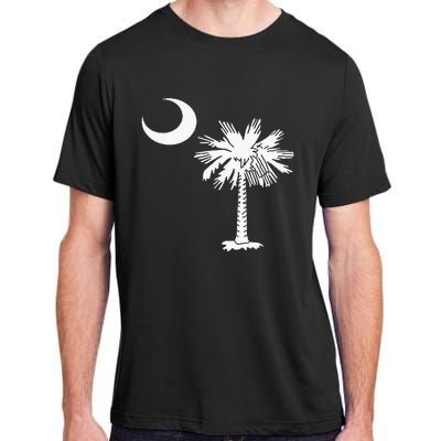 South Carolina State Flag Palmetto Tree Crescent Moon Sc Adult ChromaSoft Performance T-Shirt