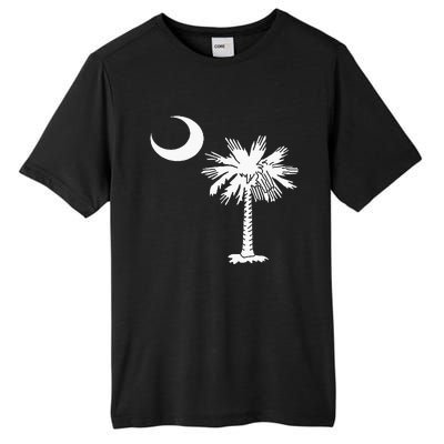 South Carolina State Flag Palmetto Tree Crescent Moon Sc Tall Fusion ChromaSoft Performance T-Shirt